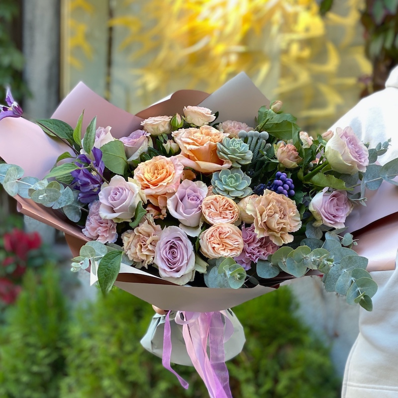 Букет цветов "Туманный альбион"