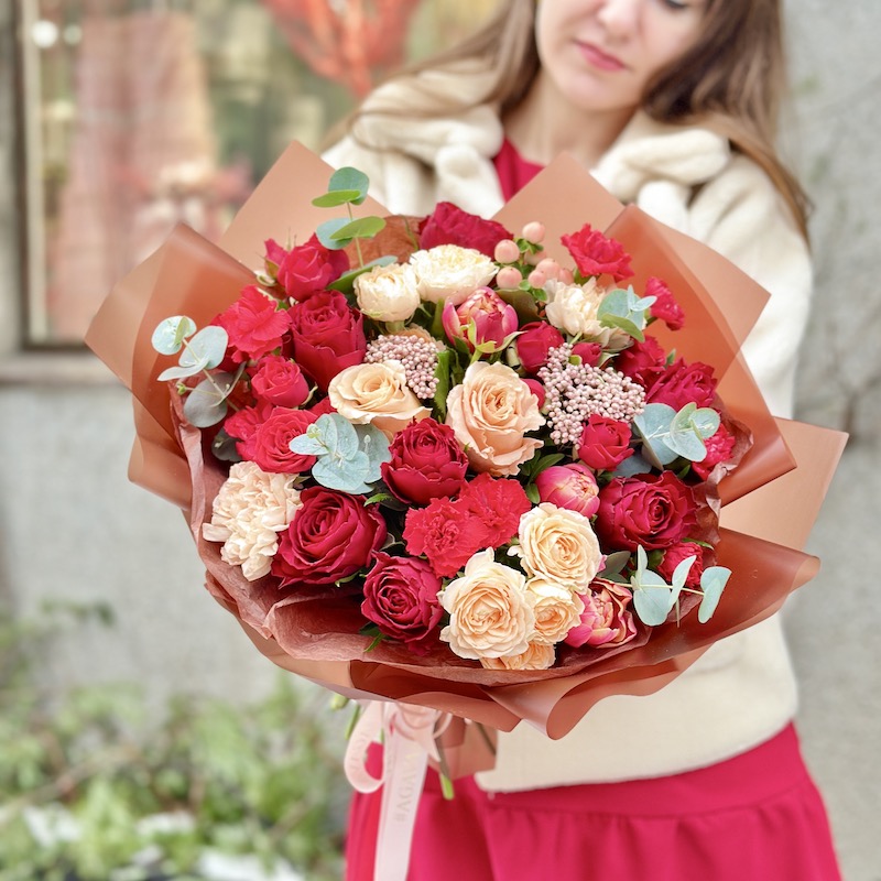 Букет цветов "Ужин при свечах"