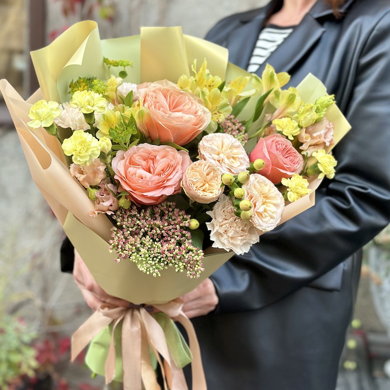 Букет цветов "Тирамису"