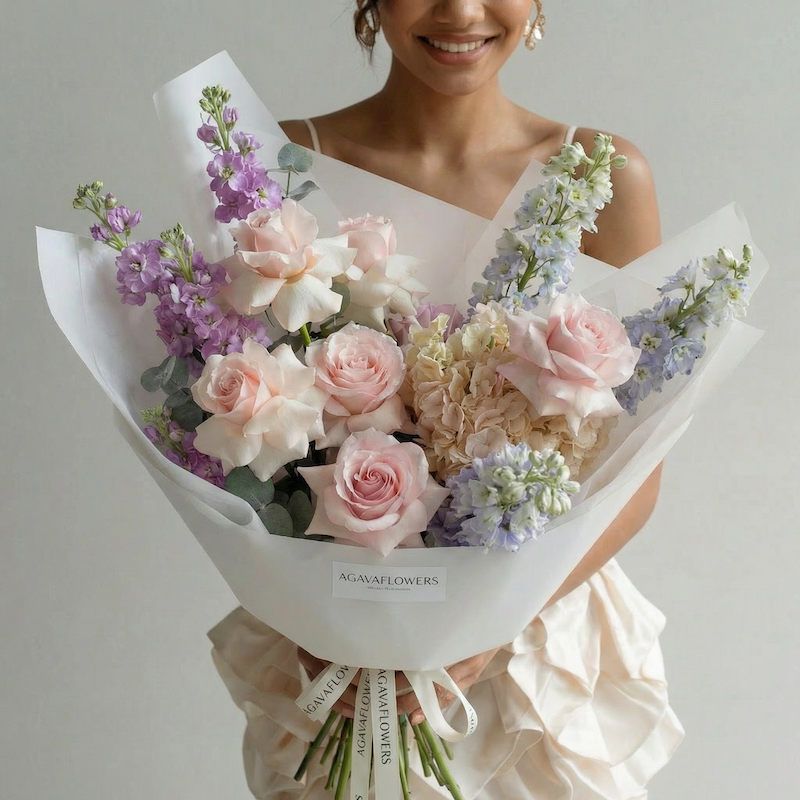 Букет цветов "Нежный рассвет"