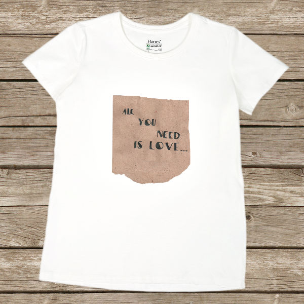 Футболка женская "All you need is love"