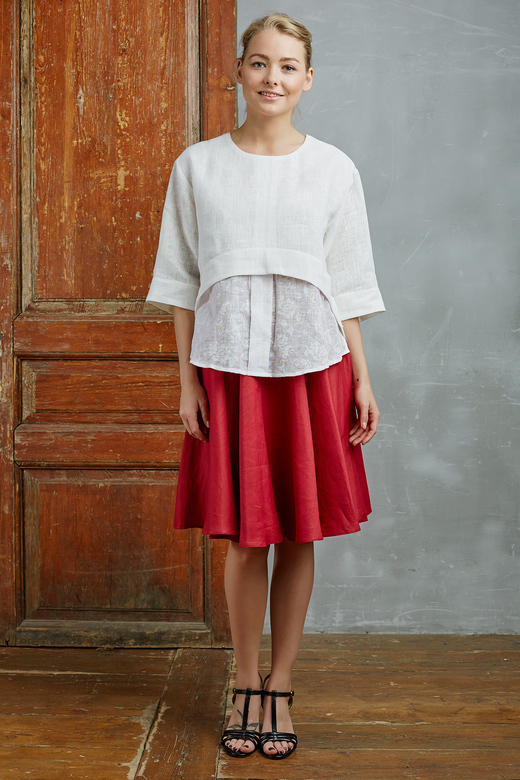 Блуза "Та самая", молоко