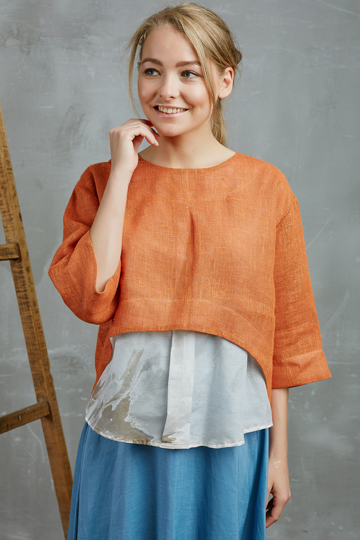 Блуза "Та самая", терракот