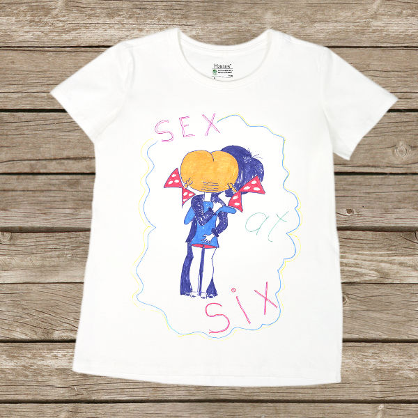 Футболка женская "Sex at six"
