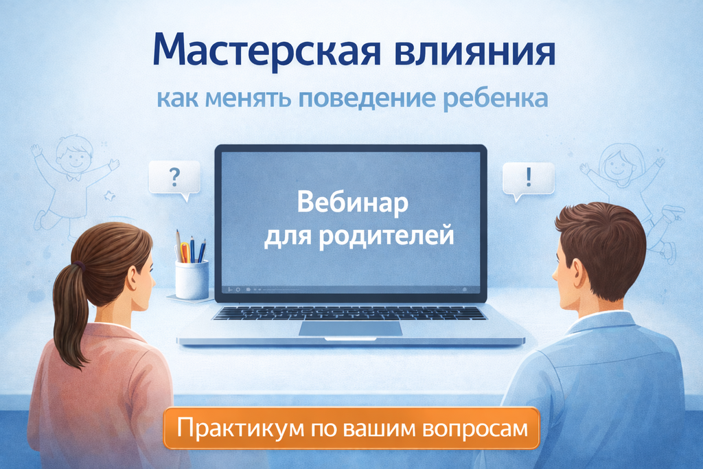 Вебинар "Мастерская влияния: как менять поведение ребенка"