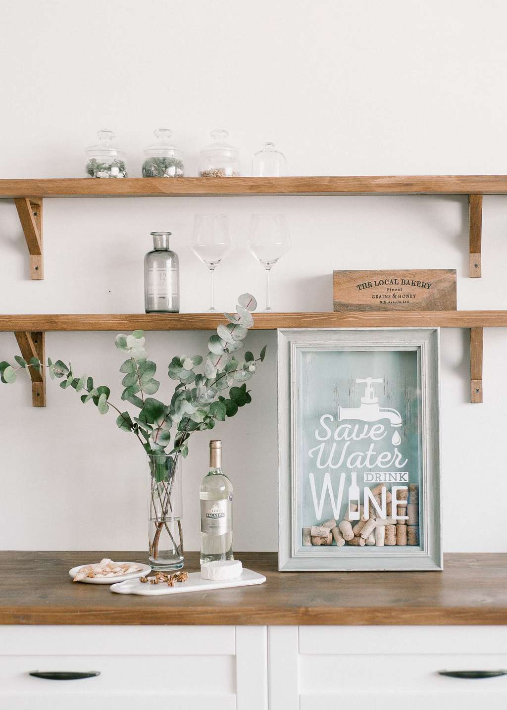 Копилка  "Save water Drink wine"