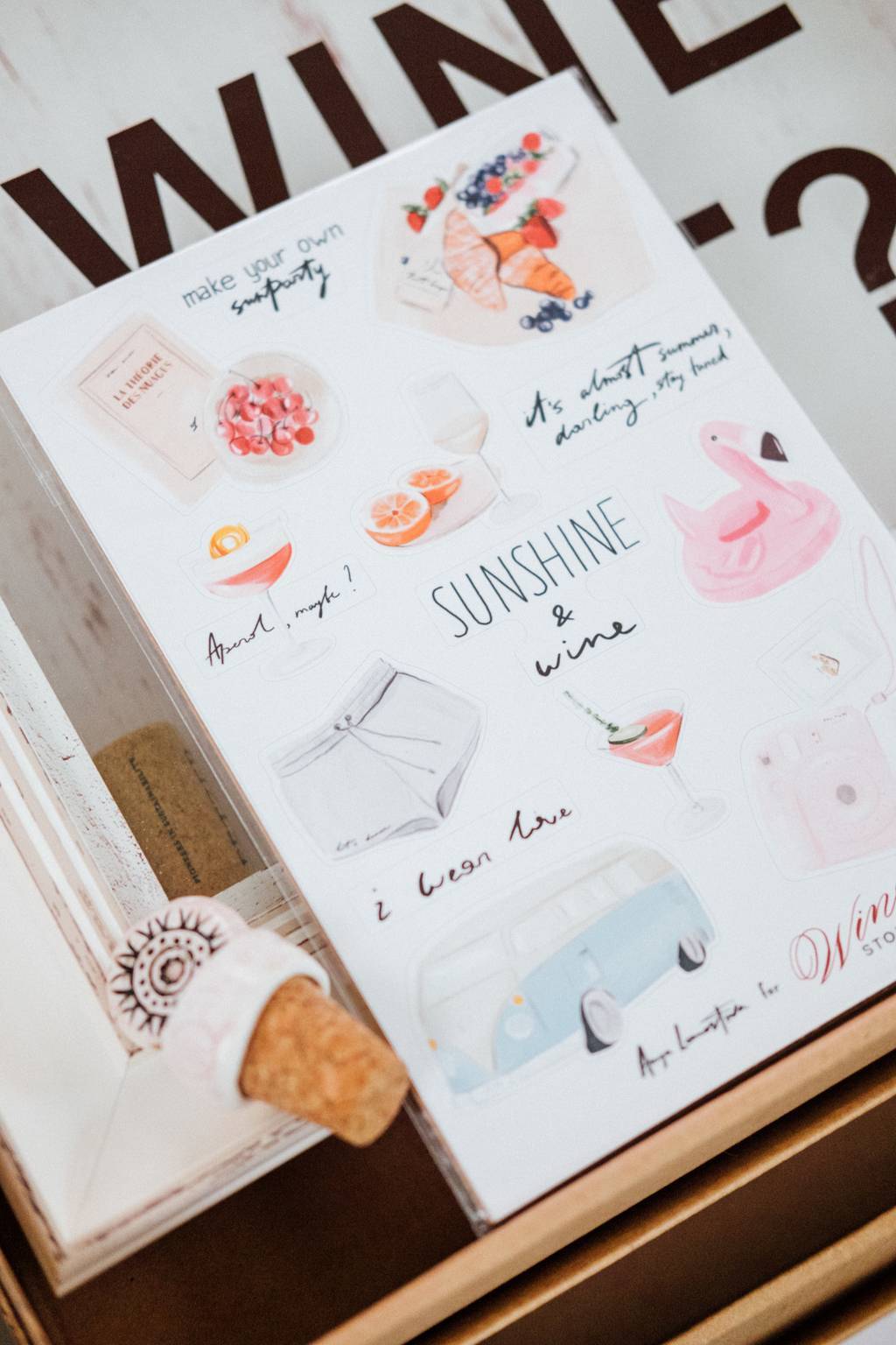 Sticker Pack "Sunshine&Wine"