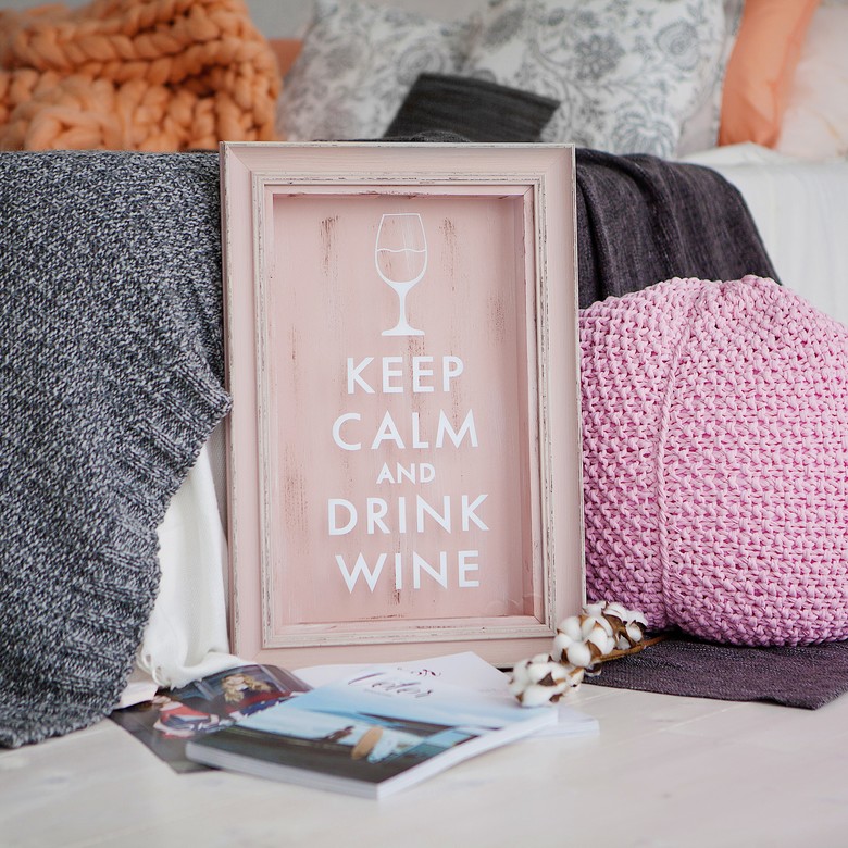 Копилка  "Keep calm and drink wine"