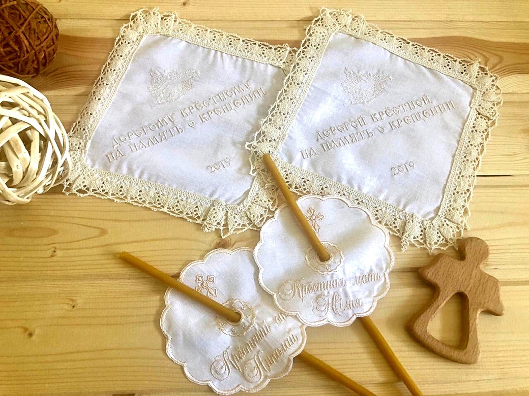 Платочки и салфетки с вышивкой