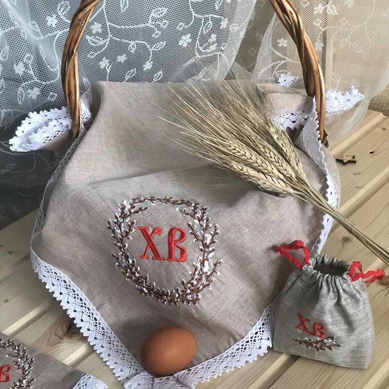 Салфетка Пасхальная большая"Верба"