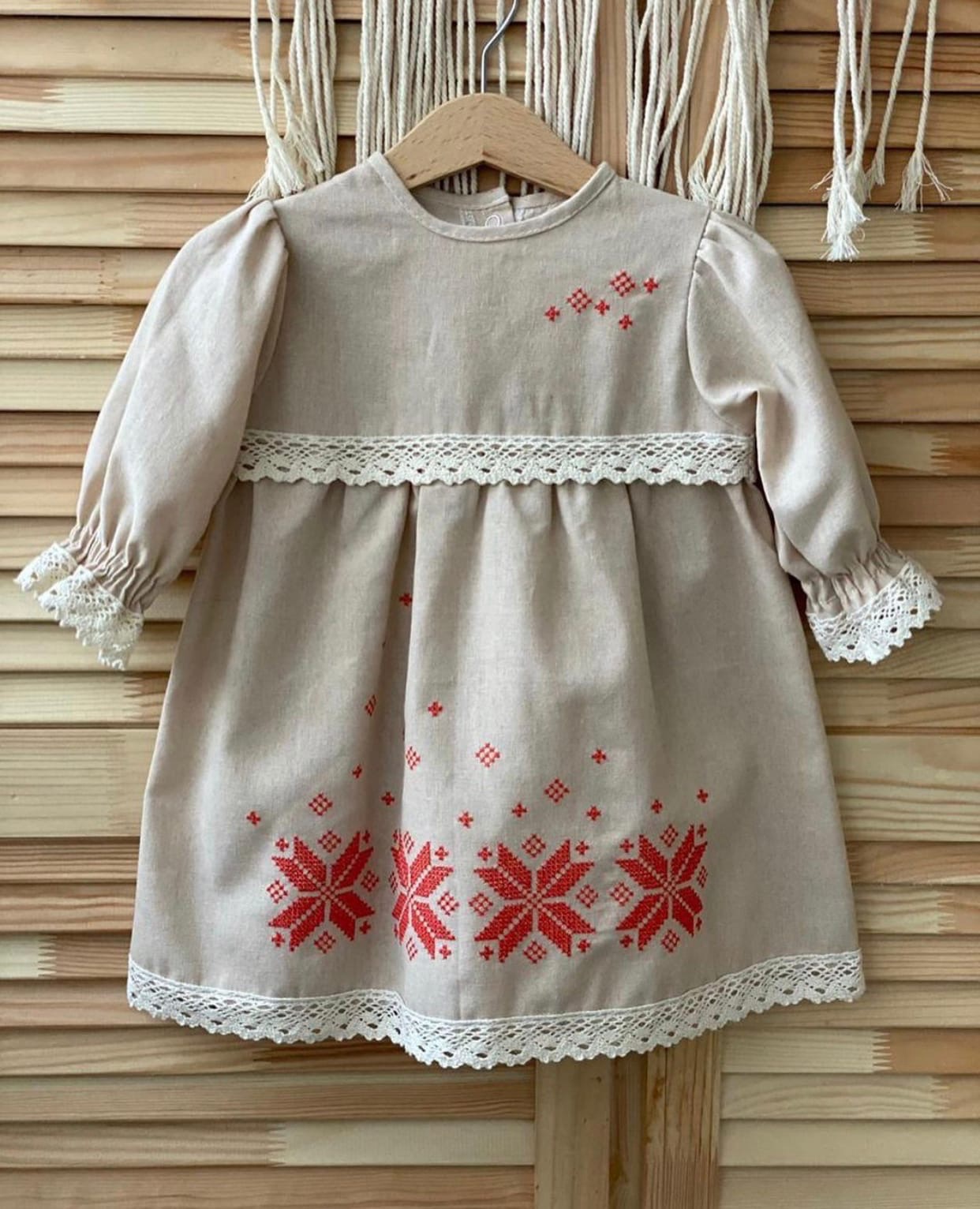 Платье детское "Русский лён"