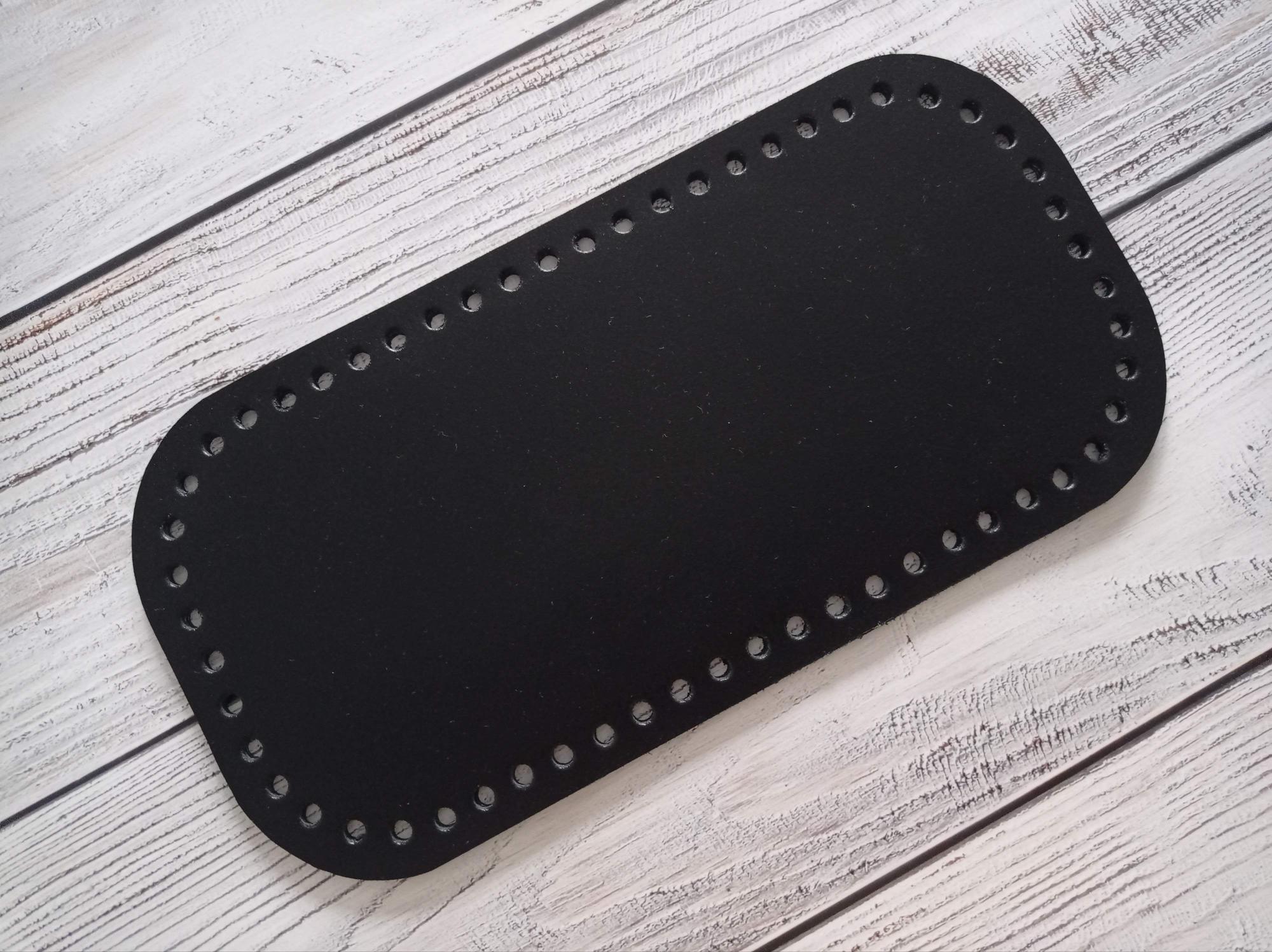 Дно для вязаной сумки/рюкзака 24х14 см. Натуральная кожа. Цвет кожи на выбор.