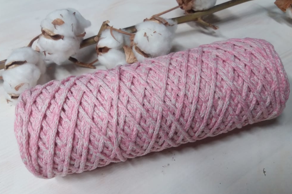 Хлопковый шнур для вязания 3 мм