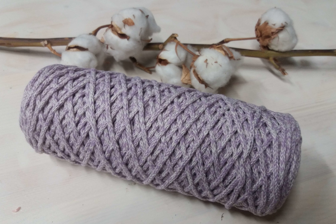 Хлопковый шнур для вязания 3 мм