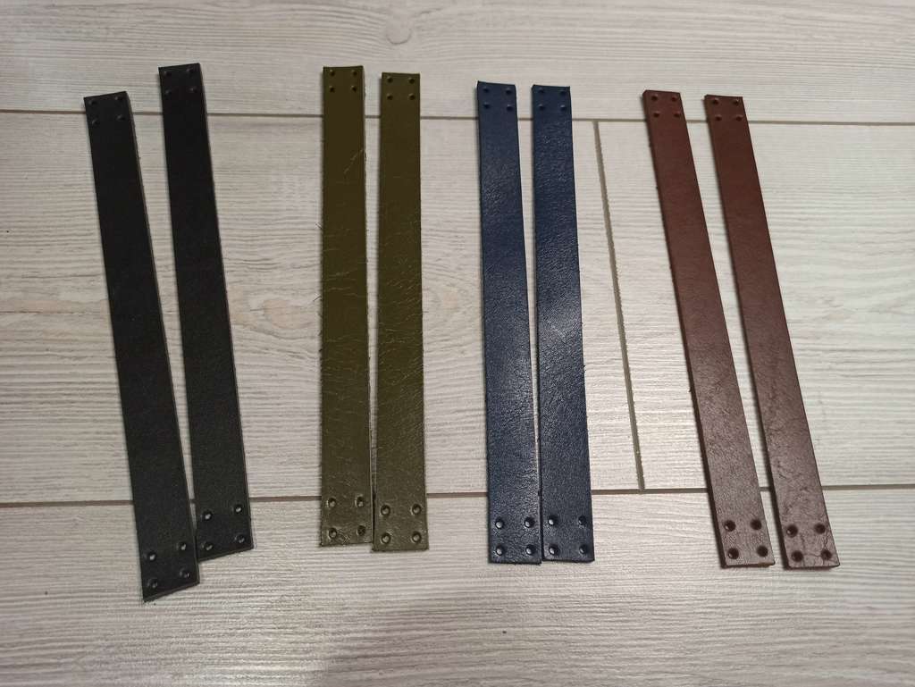 Ручки для корзины 24х2см - 2 шт. Цвет кожи на выбор