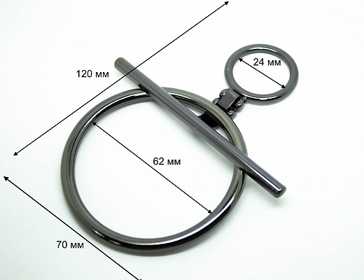 Замок ТОГЛ. Черный никель