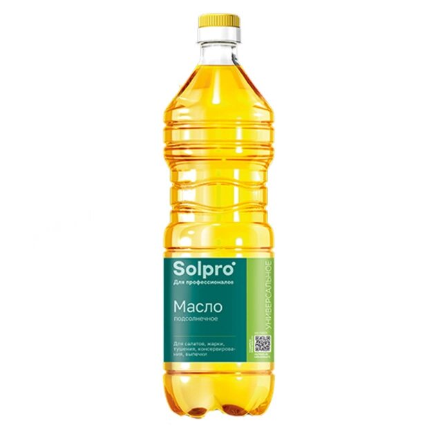 Масло подсолнечное Solpro универсальное 1л.