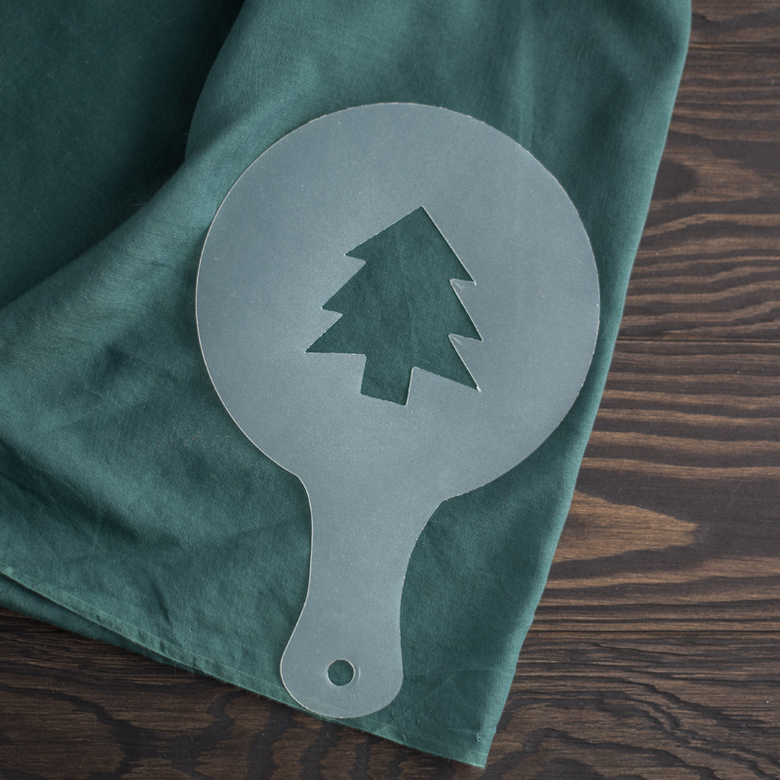 Трафарет большой "Ель"