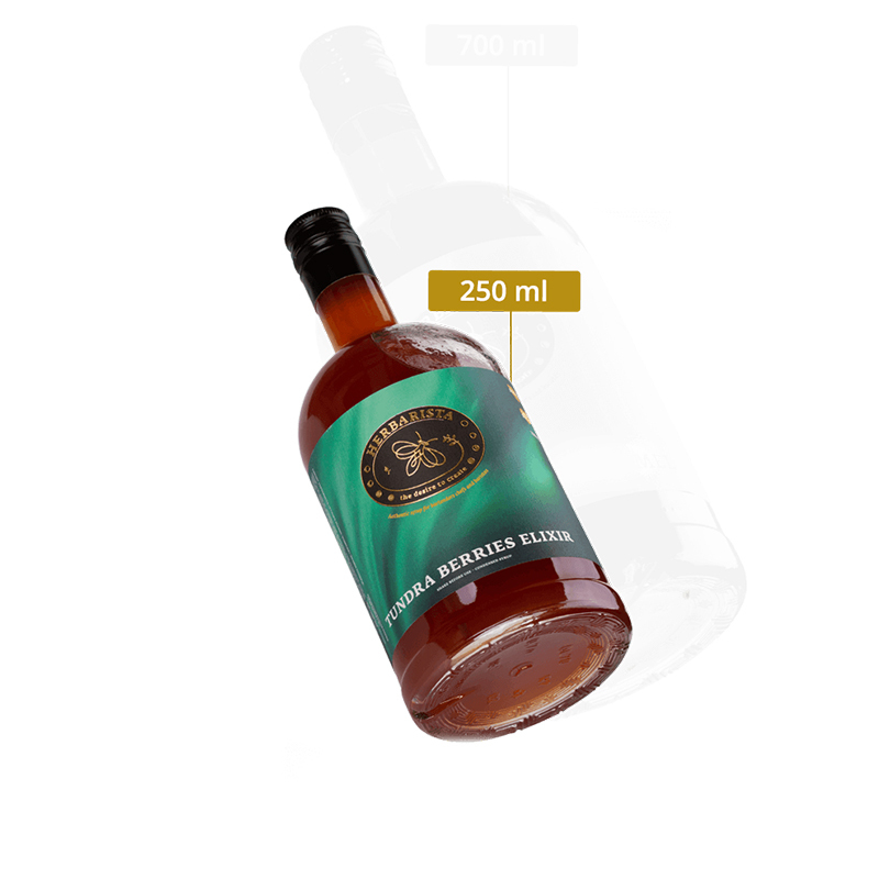 Herbarista Tundra Berries Elixir (Морошка, калина, красная смородина; 0,25 л)