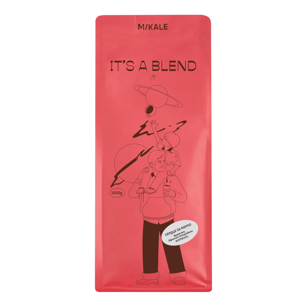 Mikale Сердце за Мерло / Бразилия, Эфиопия Анаэробная (1 кг)