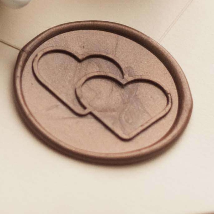 Сургучная печать "Сердечки"