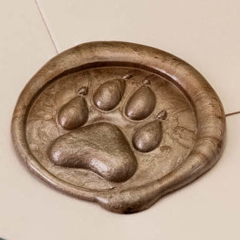 Сургучная печать "Лапка 3D"