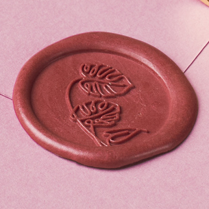 Сургучная печать "Монстера"