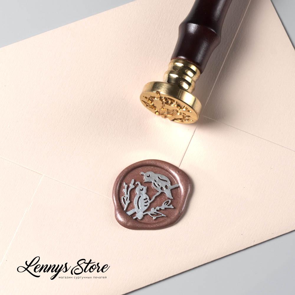 Сургучная печать "Райские птицы"