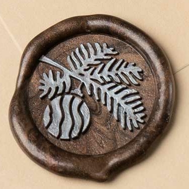 Сургучная печать "Шарик на ветке"