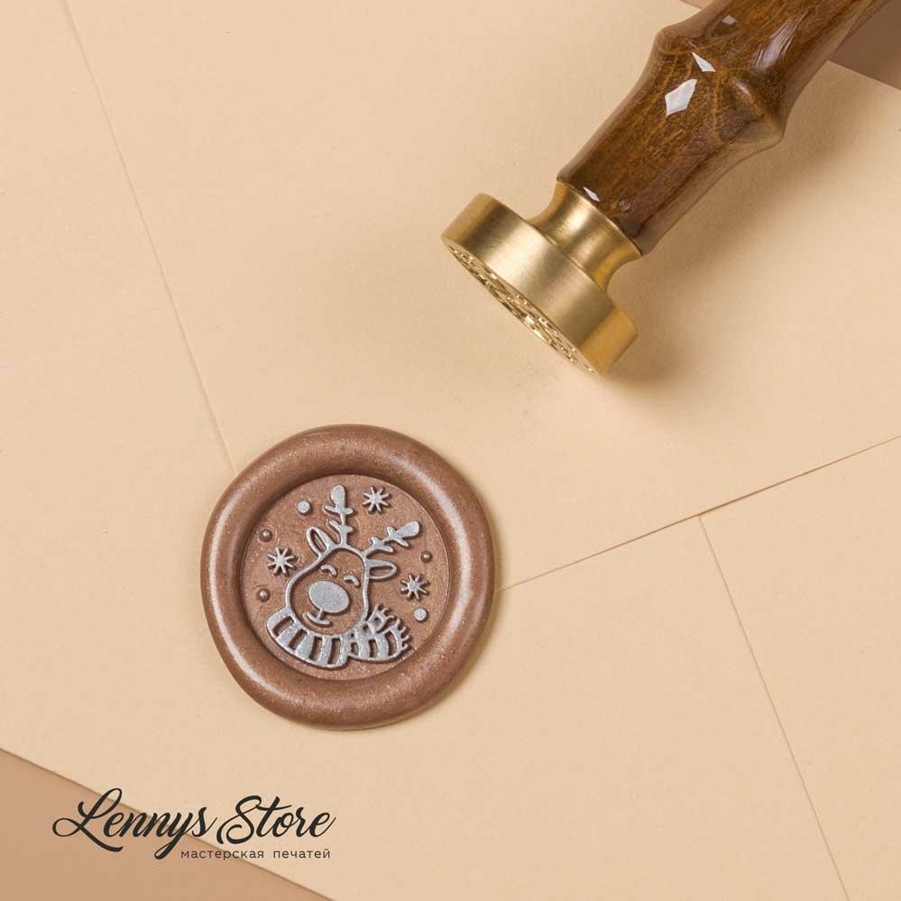сургучная печать с оленем