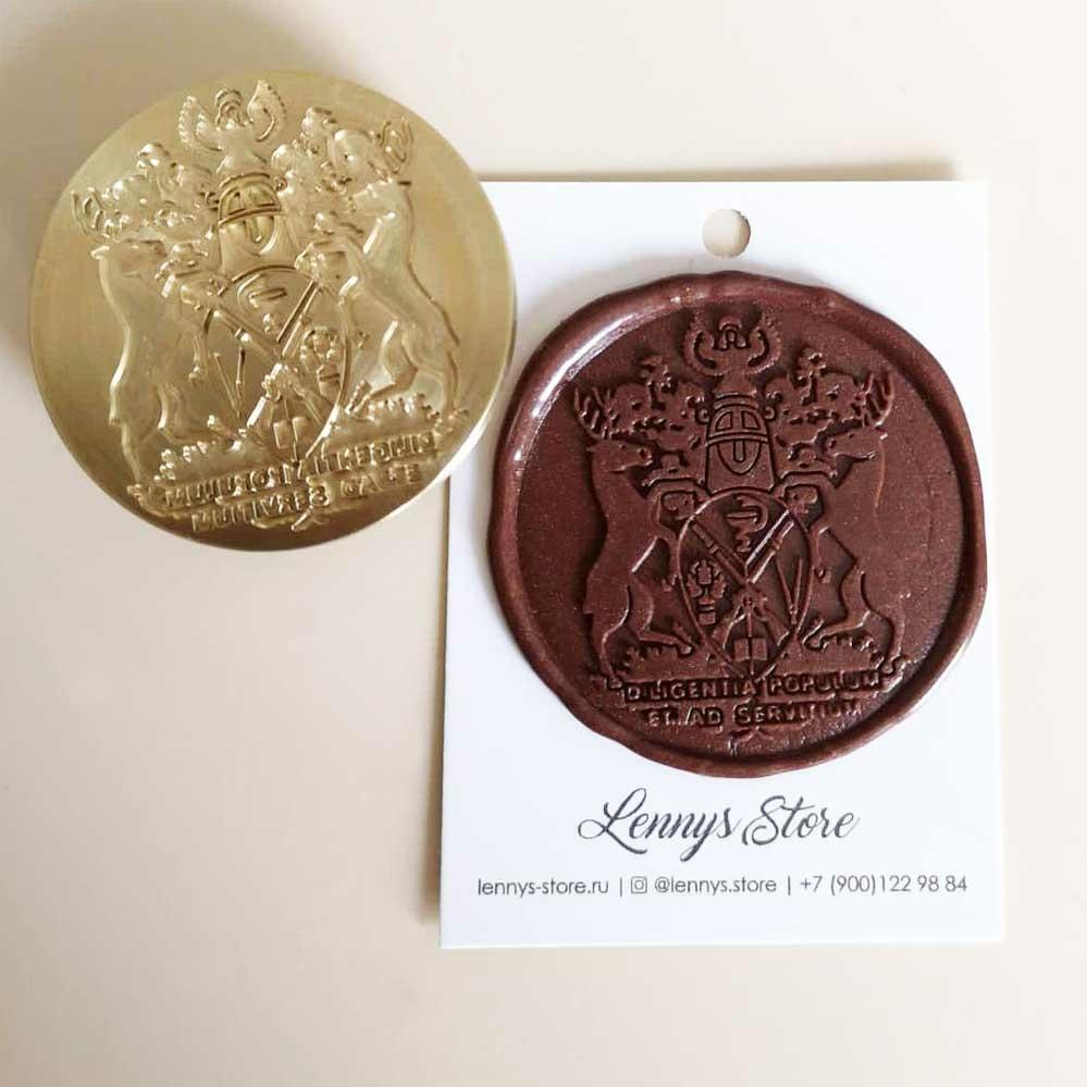 сургучная печать с гербом