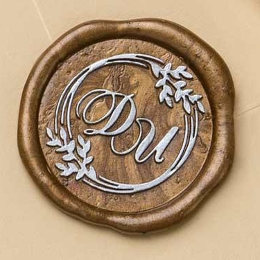 Сургучная печать с инициалами