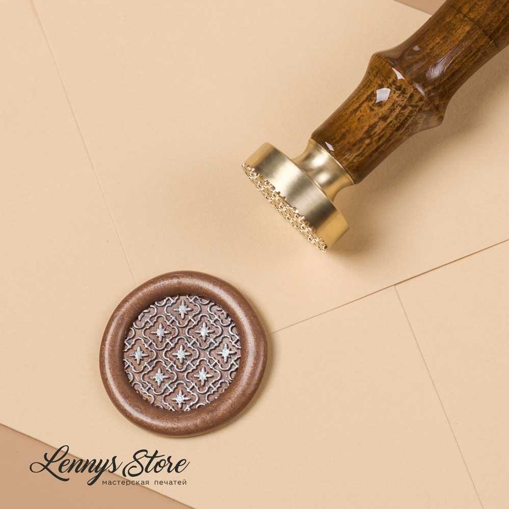 сургучная печать с узором