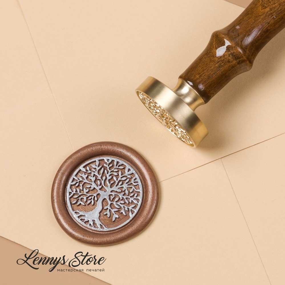 сургучная печать с деревом жизни