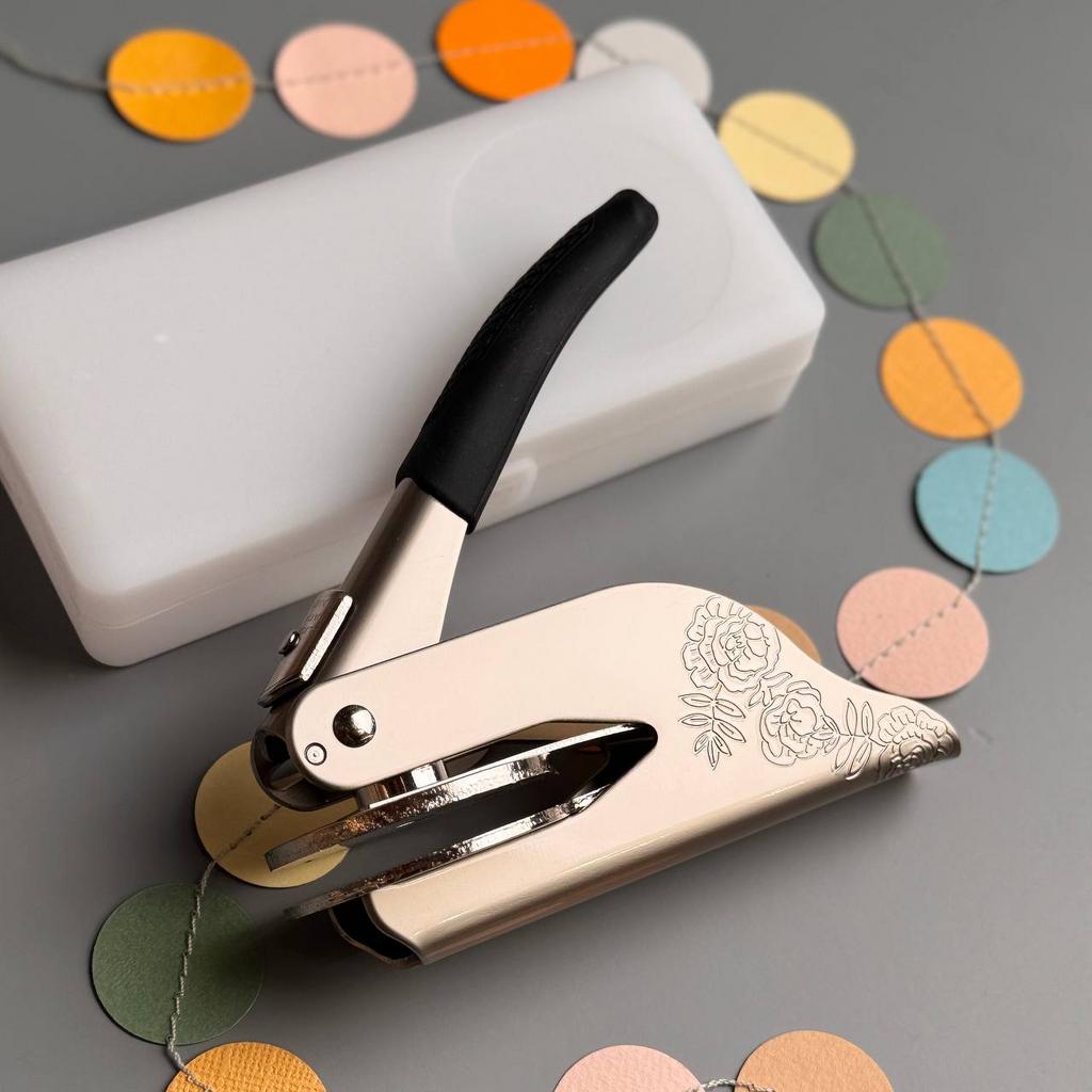 Рельефная печать карманная, хромированная, 40 мм