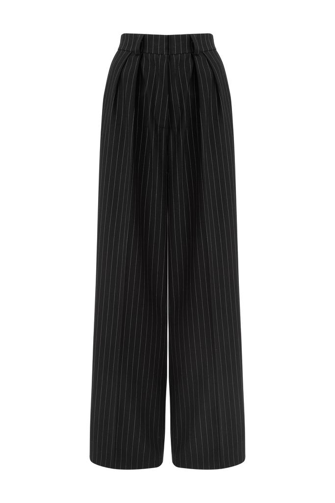 брюки широкие с необработанными краями