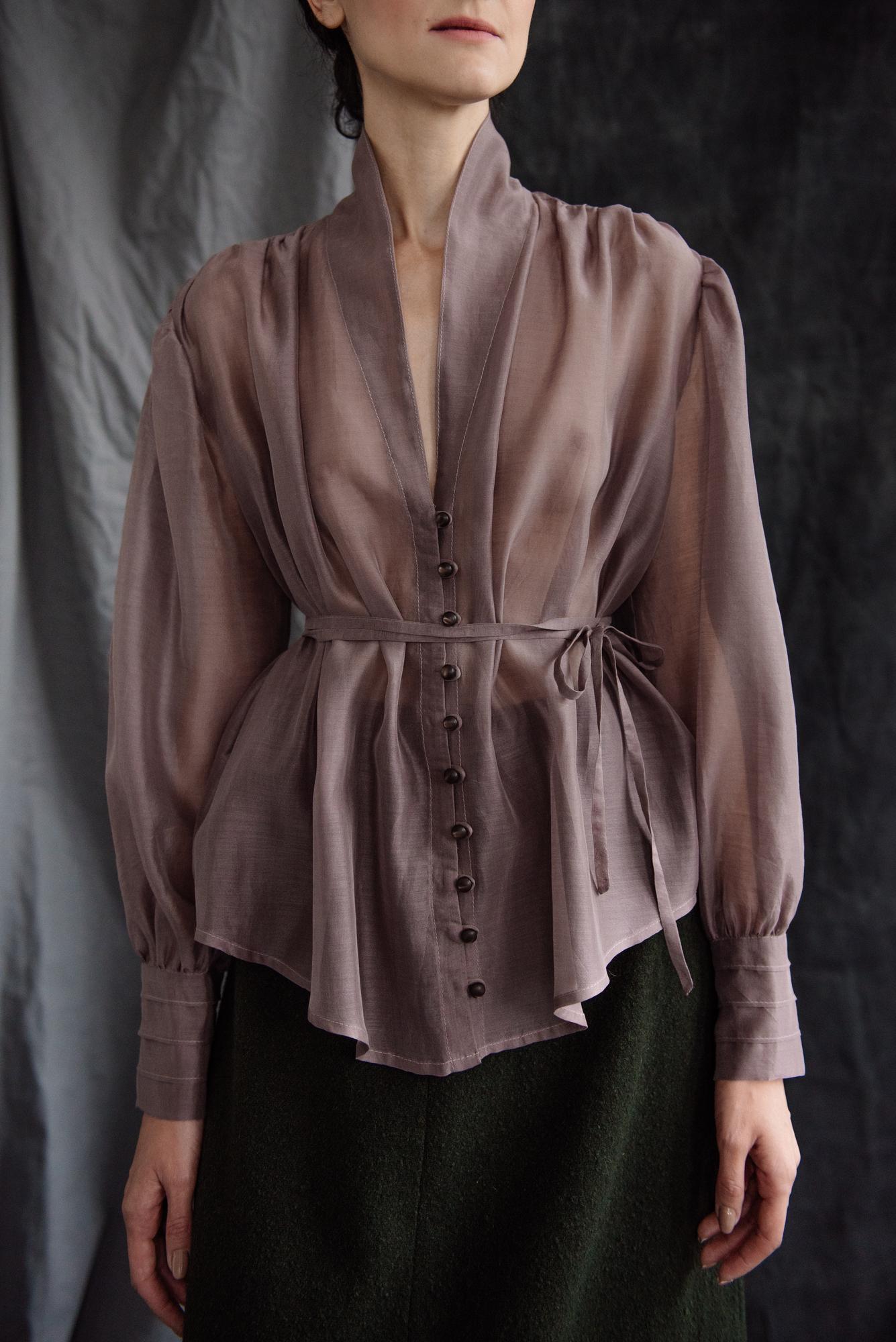 Рубашка со сборками