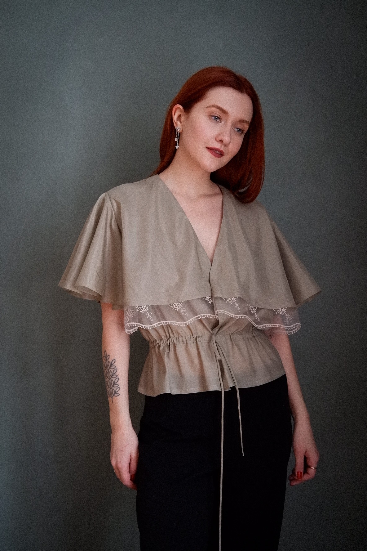 Рубашка с кружевом