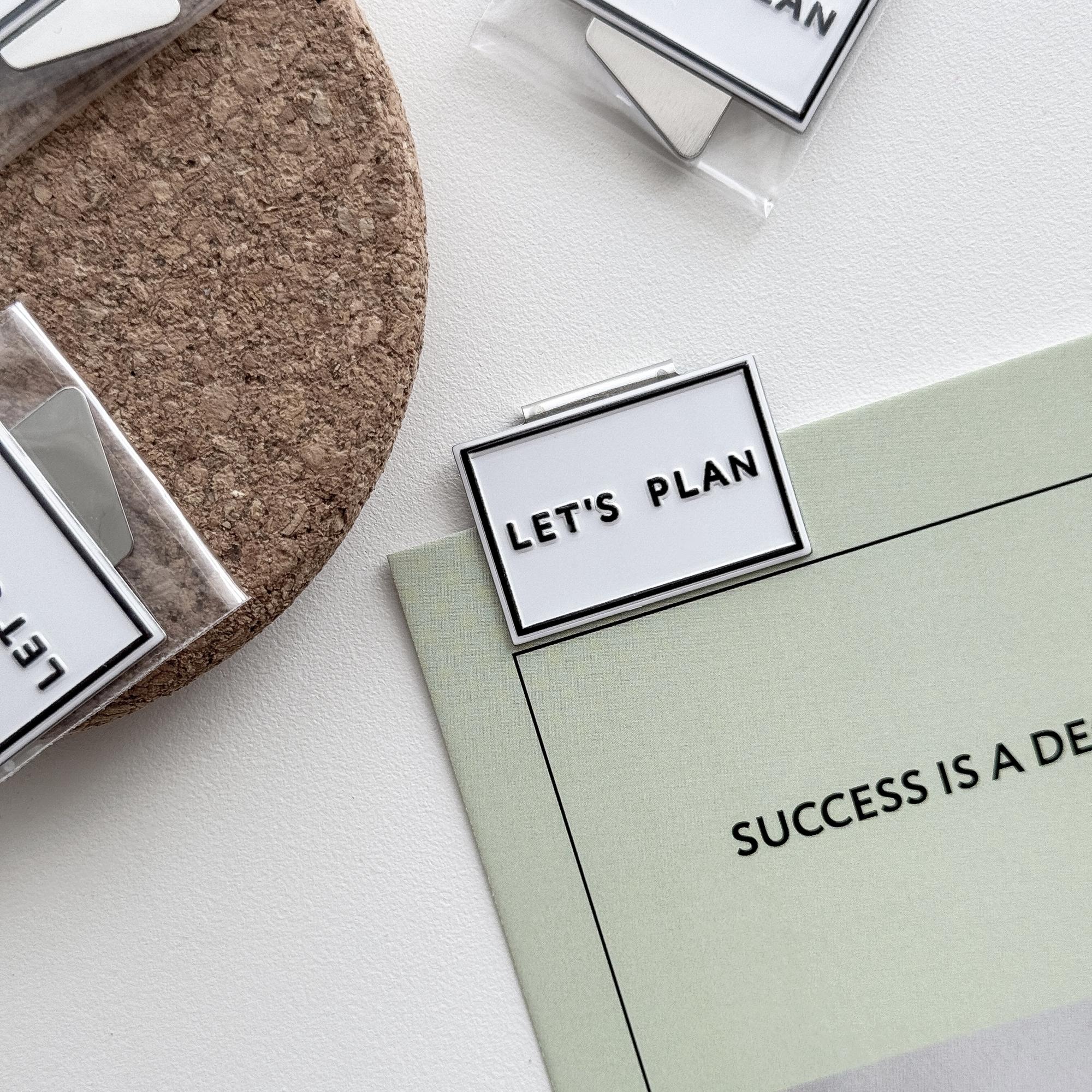 СКРЕПКИ "LET'S PLAN" / white