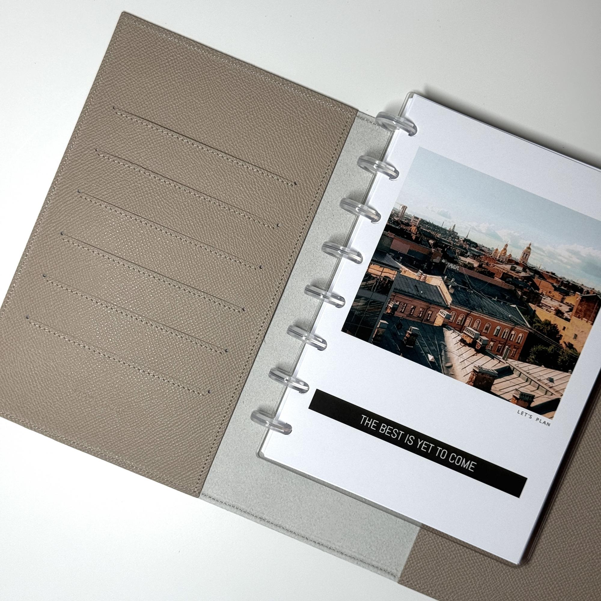 А5 / НАТУРАЛЬНАЯ КОЖА / бежевый