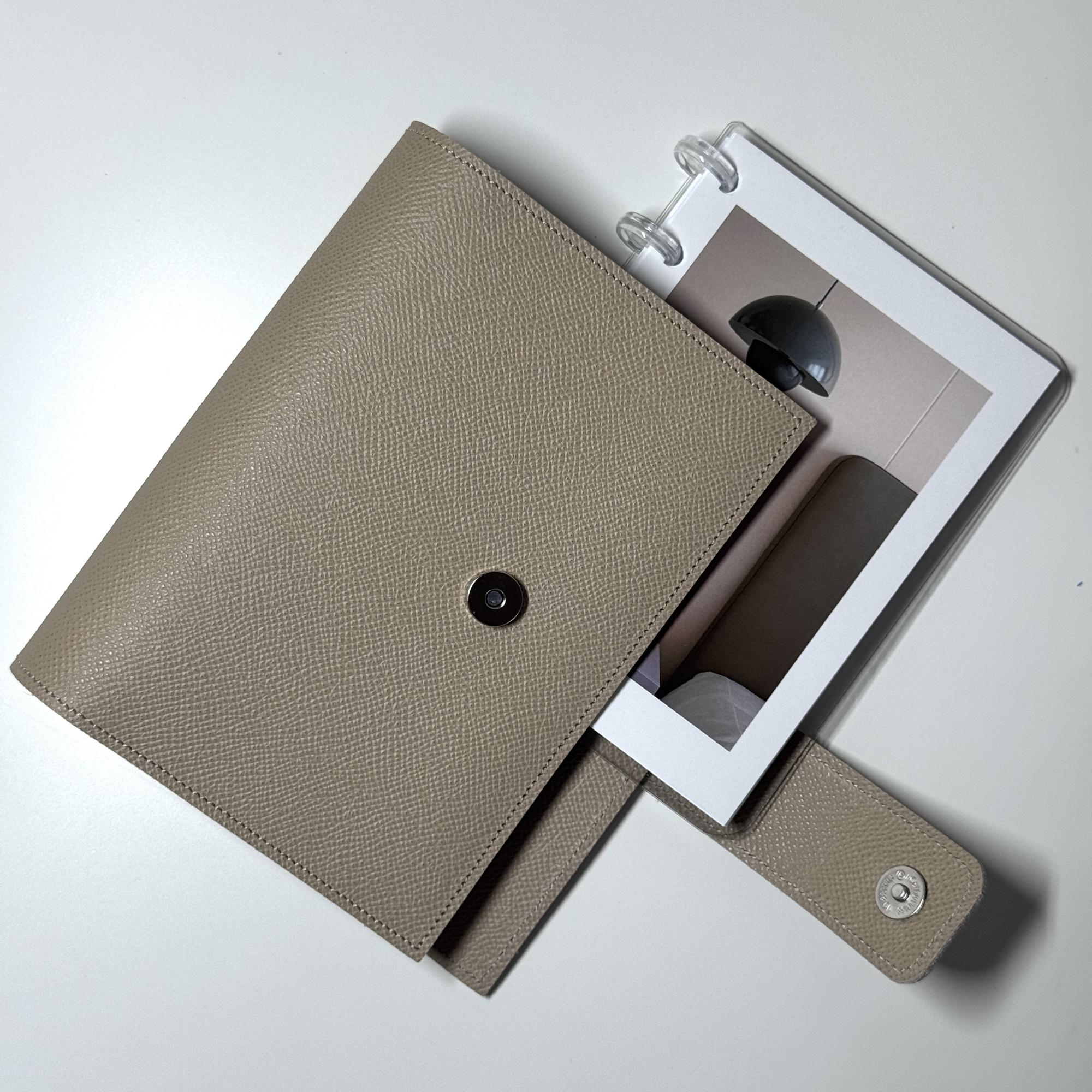 А6 / НАТУРАЛЬНАЯ КОЖА / бежевый