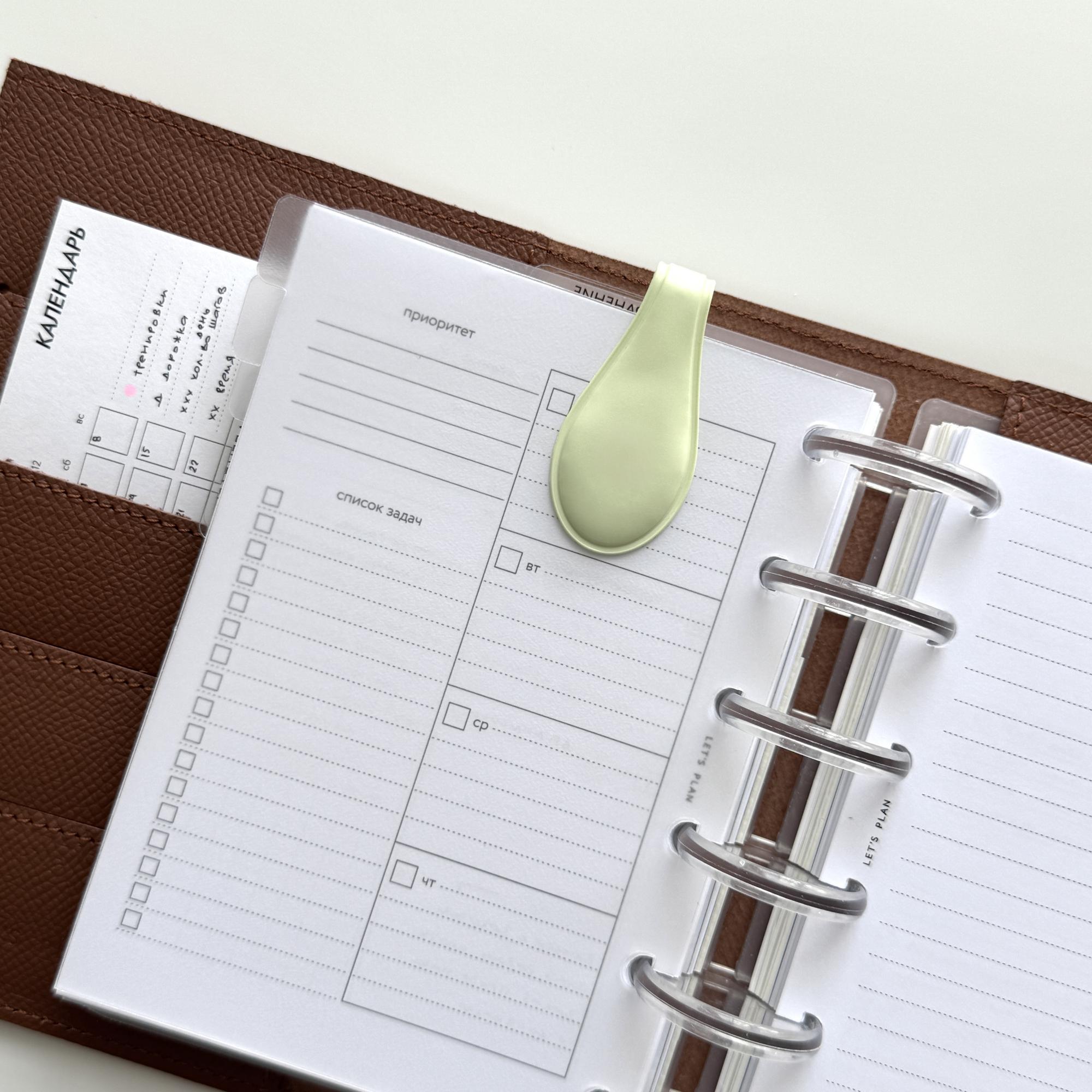 Магнитная скрепка / салатовая