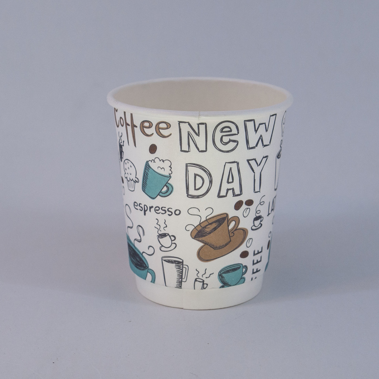 Стакан бумажный 250/270 мл «Нью Дэй», двухслойный, 15 штук/упак.