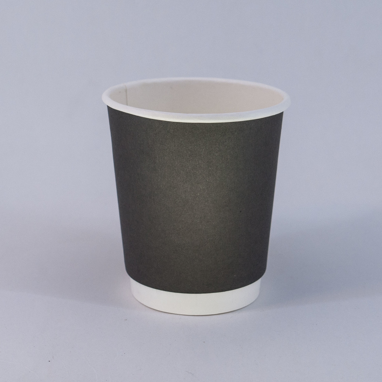 Стакан бумажный 250/270 мл «Black», двухслойный, 15 штук/упак.