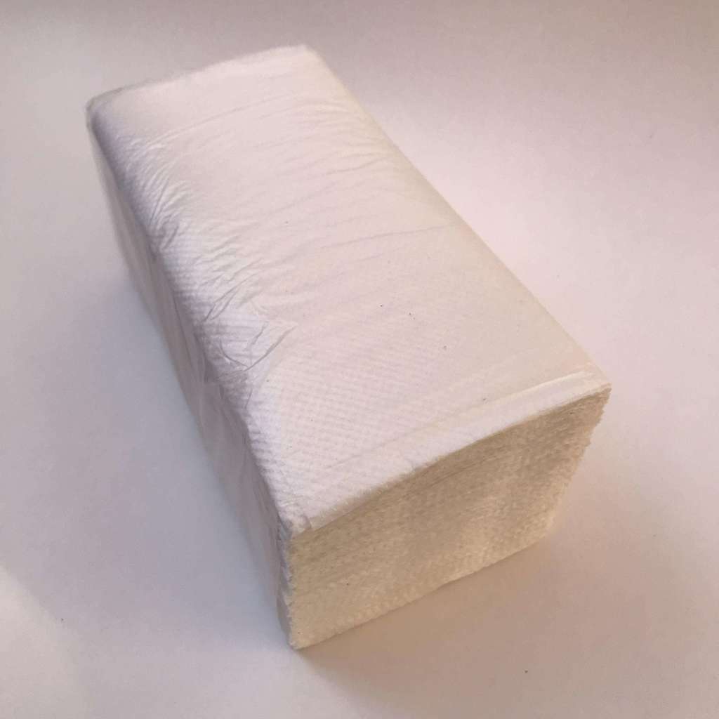 Полотенца V-СЛОЖЕНИЕ бумажные, белые, 200 штук/упак. 15 уп./мешке