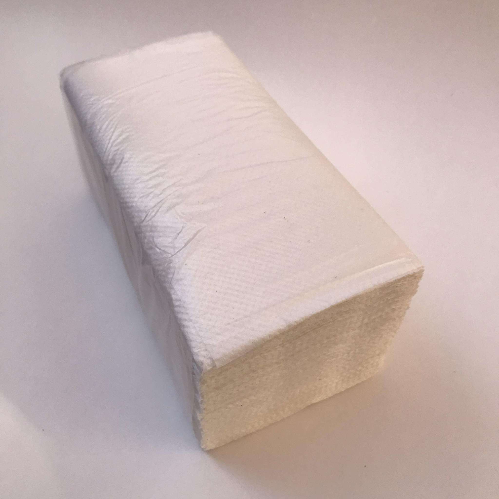 Полотенца V-СЛОЖЕНИЕ бумажные, белые, 200 штук/упак. 15 уп./мешке