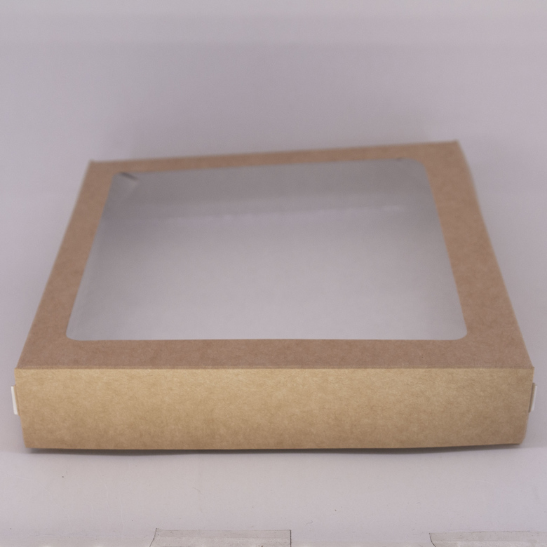 Бокс с окном 1500 мл, (TABOX PRO 1500), 200х200х40 мм, "КРАФТ" , 25 штук/упак.