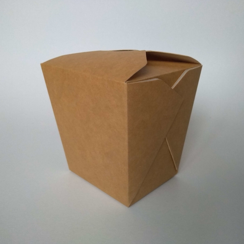 Коробка под лапшу WOK 460 мл «Крафт», 40 штук/упак.