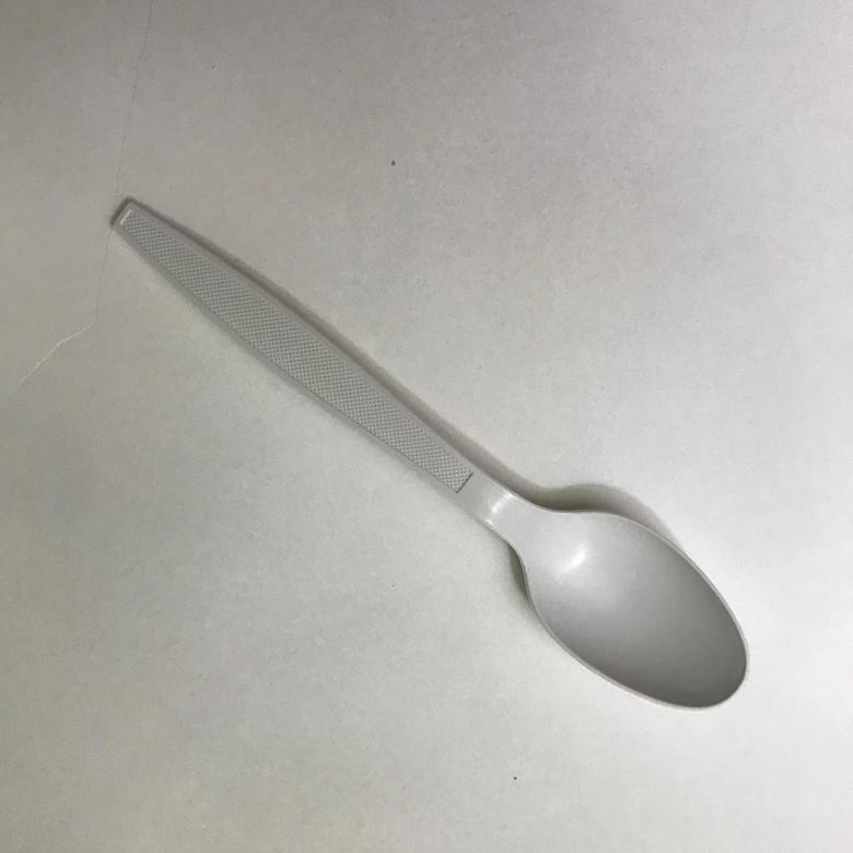 Ложка большая, крахмал,  170 мм, белая, 50 штук/упак.