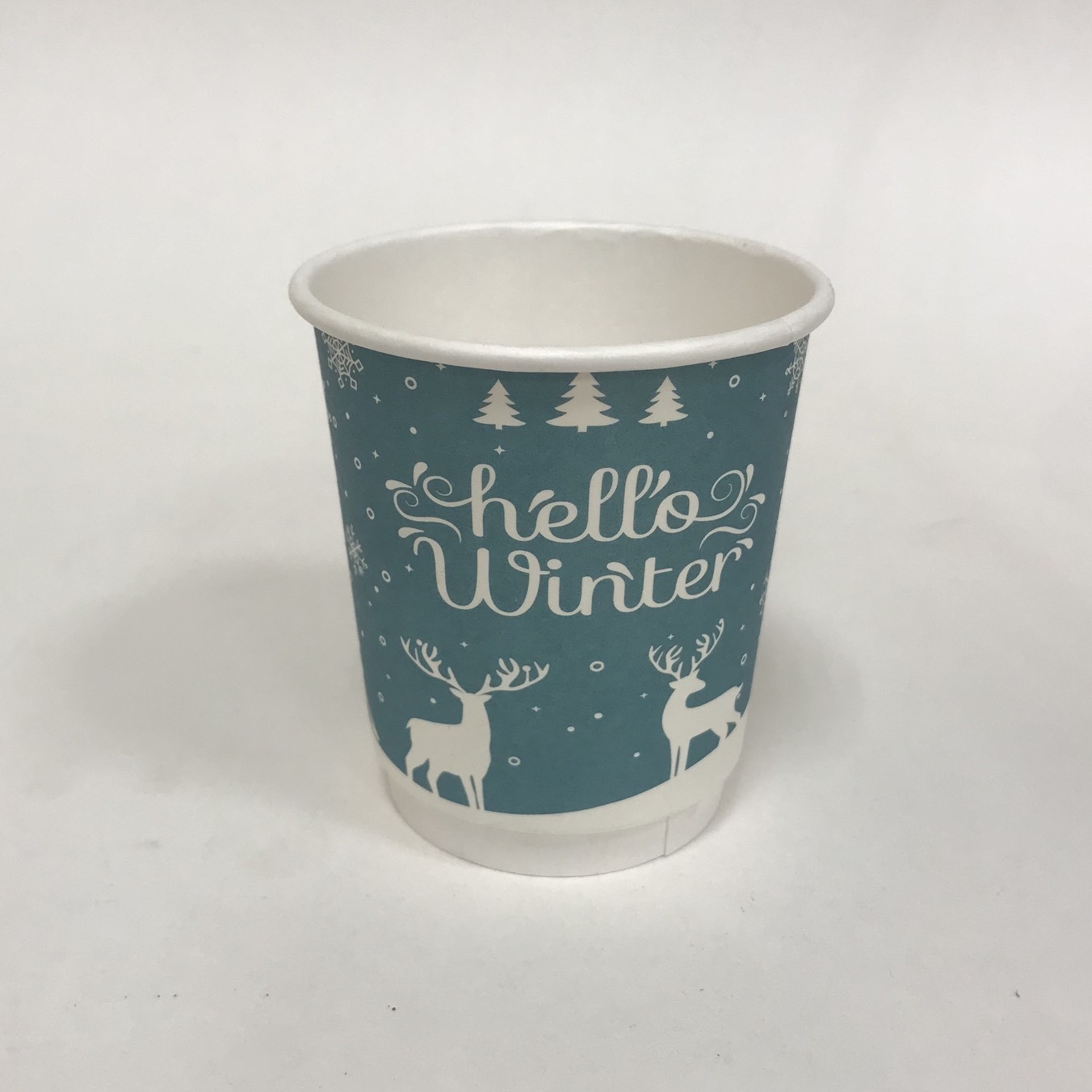 Стакан бумажный 250/270 мл «Hello Winter», двухслойный, 15 штук/упак.